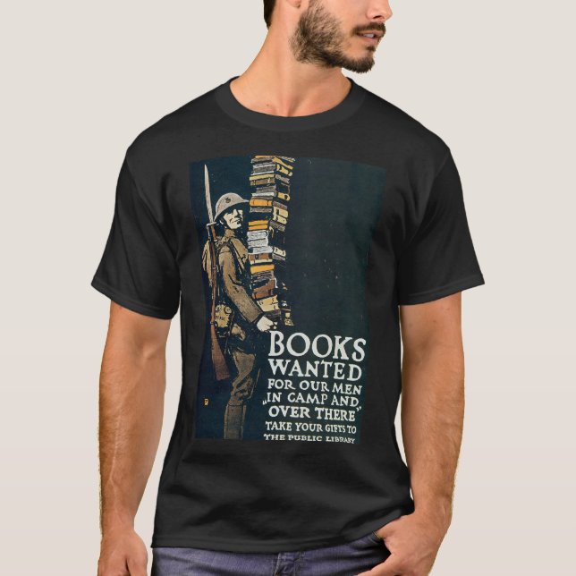 Camiseta Los libros quisieron la Segunda Guerra Mundial (Anverso)