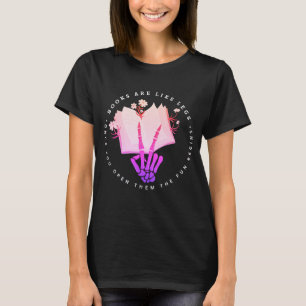 Camiseta Los libros son como piernas Camisas de mujeres por