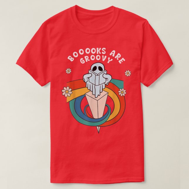 Camiseta Los libros son Groovy divertidos: Lover Ghos, libr (Diseño del anverso)