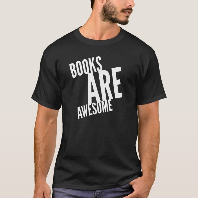 Camiseta Los libros son increíbles leyendo la biblioteca de (Anverso)