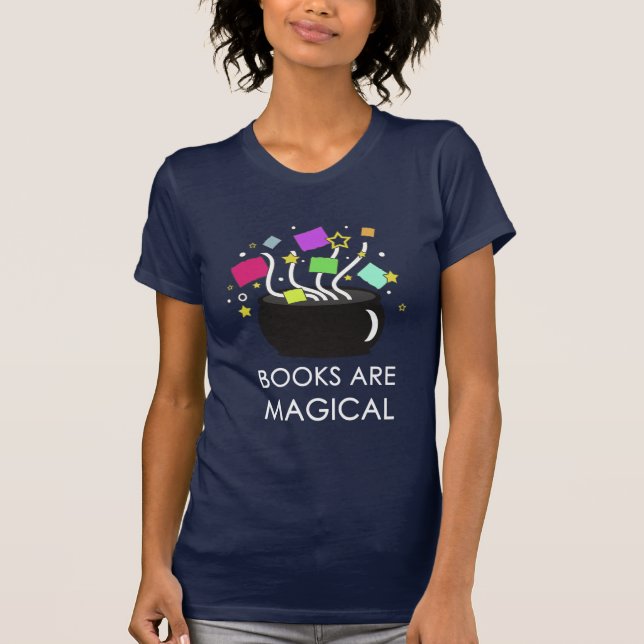 Camiseta Los libros son mágicos (Anverso)