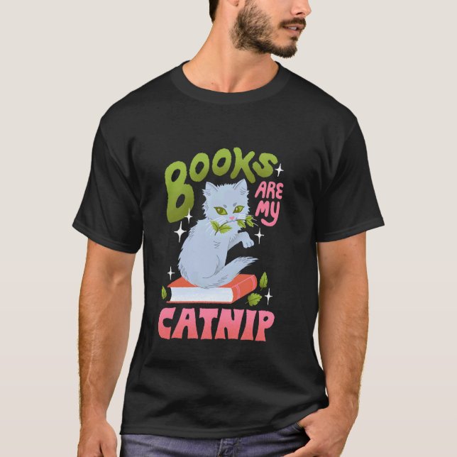 Camiseta Los libros son mi catnip (Anverso)