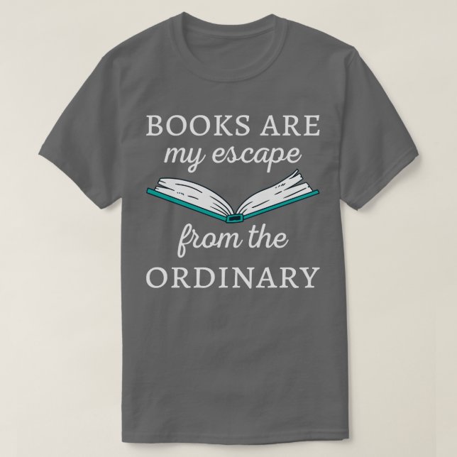 Camiseta Los libros son mi escape de la rutina II (Diseño del anverso)