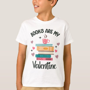 Camiseta Los libros son mi librero El día de San Valentín b