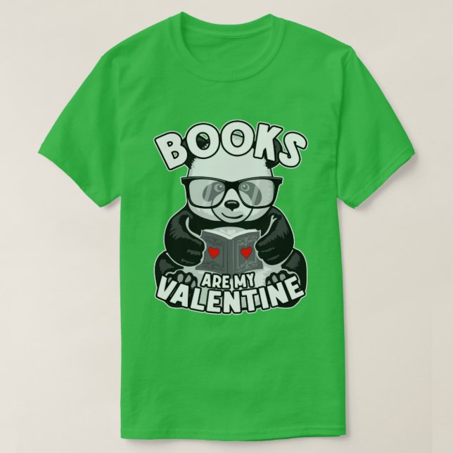 Camiseta Los libros son mi libro de osos panda de San Valen (Diseño del anverso)