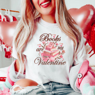 Camiseta Los libros son mi San Valentín