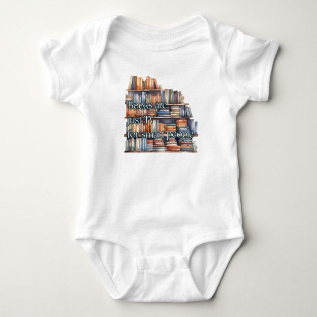 Camiseta Los libros son sólo TV para personas inteligentes (Anverso)