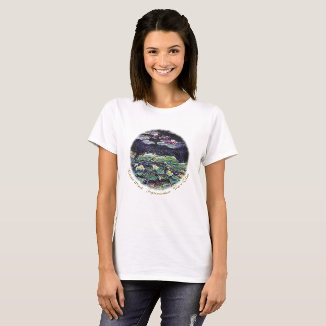 Camiseta Los lirios de agua de Claude Monet (Anverso completo)