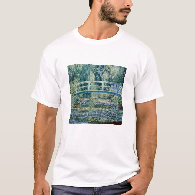Camiseta Los lirios de agua de Monet y el puente japonés (Anverso)