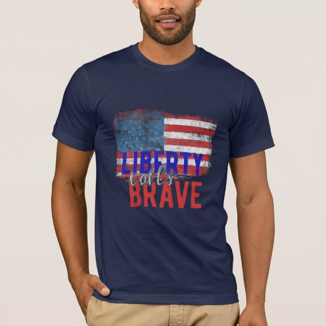Camiseta Los llamados a la libertad valientes (Anverso)