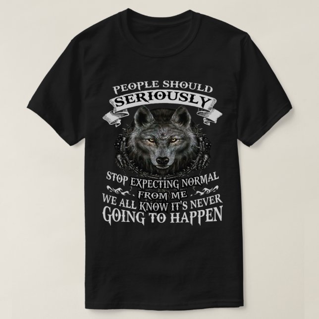 Camiseta Los Lobos Deberían Dejar Seriamente De Esperar Lo  (Diseño del anverso)