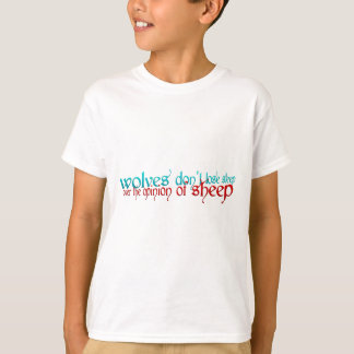 Camiseta Los lobos no pierden sueño sobre la opinión de