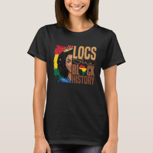 Camiseta Los Locos Son Historia Negra BHM Afro Dreadlocks P