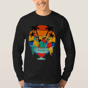 Camiseta Los loros beben las vacaciones en Hawái Sunset Pal