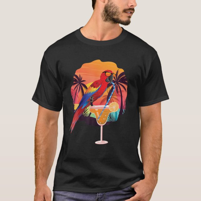 Camiseta Los loros beben Margarita Hawaiana (Anverso)