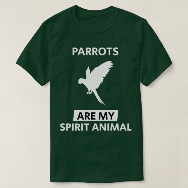 Camiseta Los loros son mi Bi guardián de aves animal espiri (Diseño del anverso)