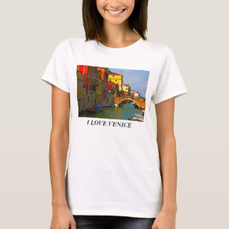 Camiseta Los lugares románticos en Venecia, AMO VENECIA