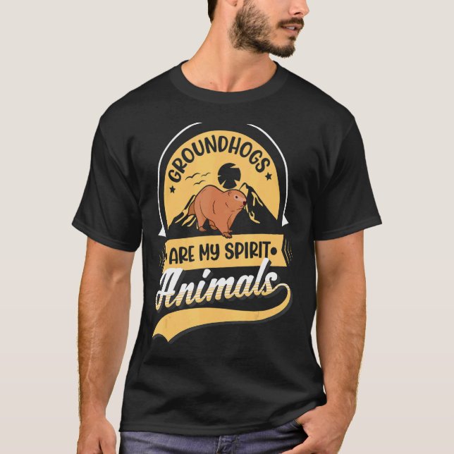 Camiseta Los macizos son mi espíritu animales marmot (Anverso)