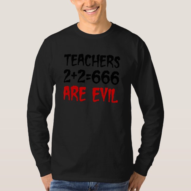 Camiseta Los Maestros 2+2 666 Son Ropa Malvada (Anverso)
