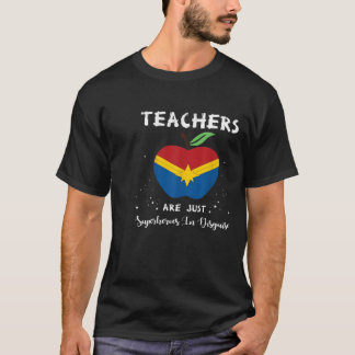 Camiseta Los Maestros Son Sólo Superhéroes Disfrazados