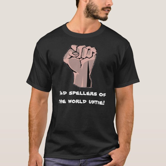 Camiseta ¡Los malos abecedarios del mundo desatan! (Anverso)