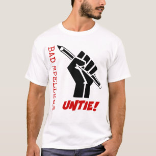 Camiseta ¡Los malos abecedarios desatan! Humor aumentado de