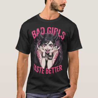 Camiseta Los malos Chicas prueban mejor Chica de Anime Demo