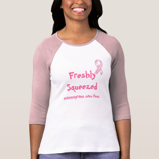 Camiseta Los mamogramas recientemente exprimidos ahorran la (Anverso)