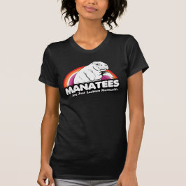 CAMISETA LOS MANATÍES SON SOLO SIRENAS LESBIANAS