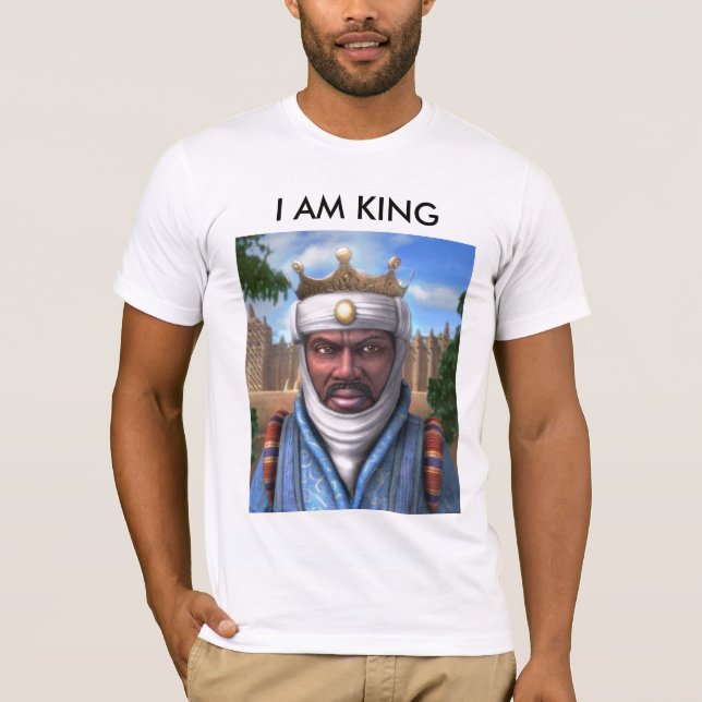 Camiseta los mansamusas, SOY REY (Anverso)