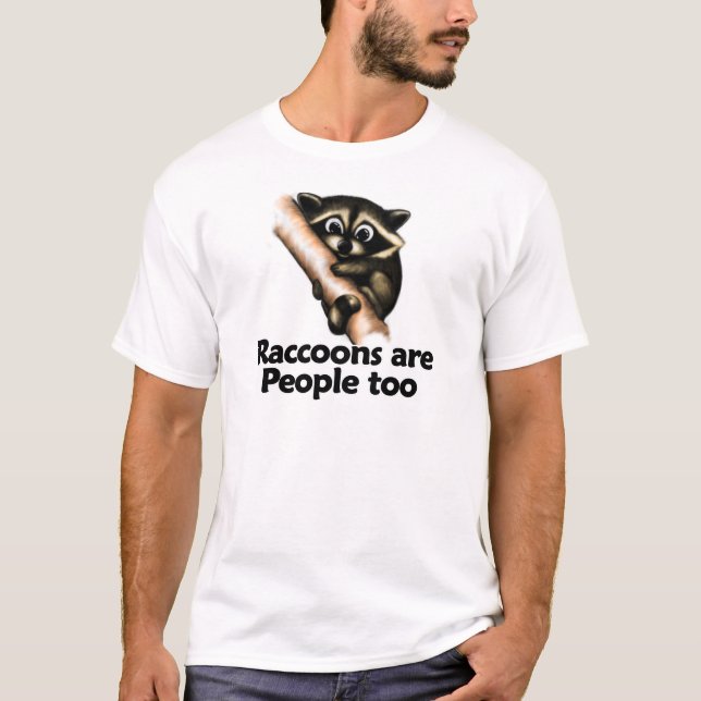 Camiseta Los mapaches son gente también (Anverso)