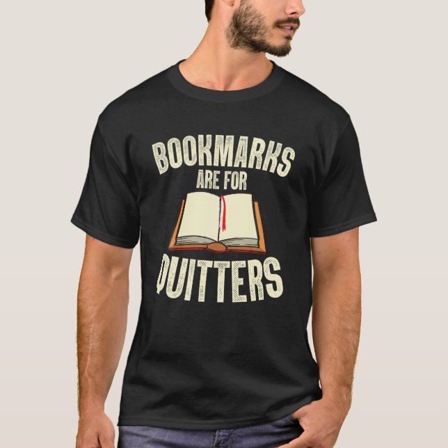 Camiseta Los Marcadores Graciosos Son Para Quitters Leyendo (Anverso)