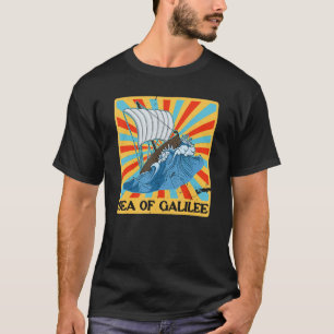 Camiseta Los mares de Galilea irrumpen religiosos cristiano
