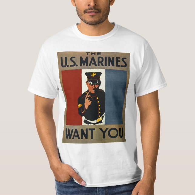 Camiseta Los marines estadounidenses te quieren (Anverso)