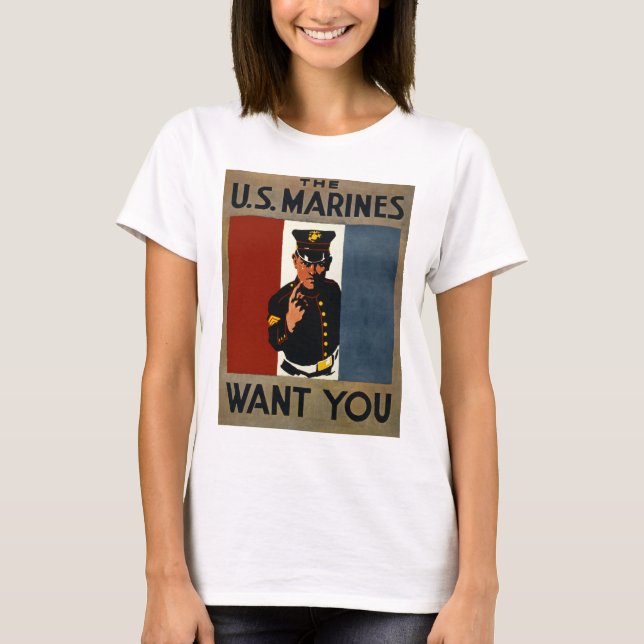 Camiseta Los marines estadounidenses te quieren (Anverso)
