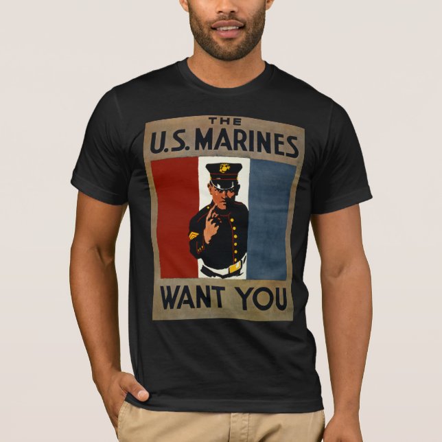 Camiseta Los marines estadounidenses te quieren (Anverso)