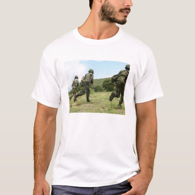 Camiseta Los Marines Reales Tailandeses se apresuran a aseg (Anverso)