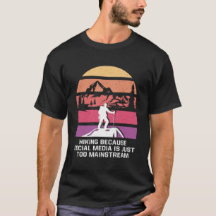 Camiseta Los medios sociales son muy habituales en el Hikin
