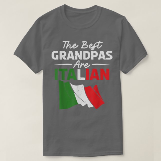 Camiseta Los mejores abuelitos son el abuelo italiano 31585 (Diseño del anverso)
