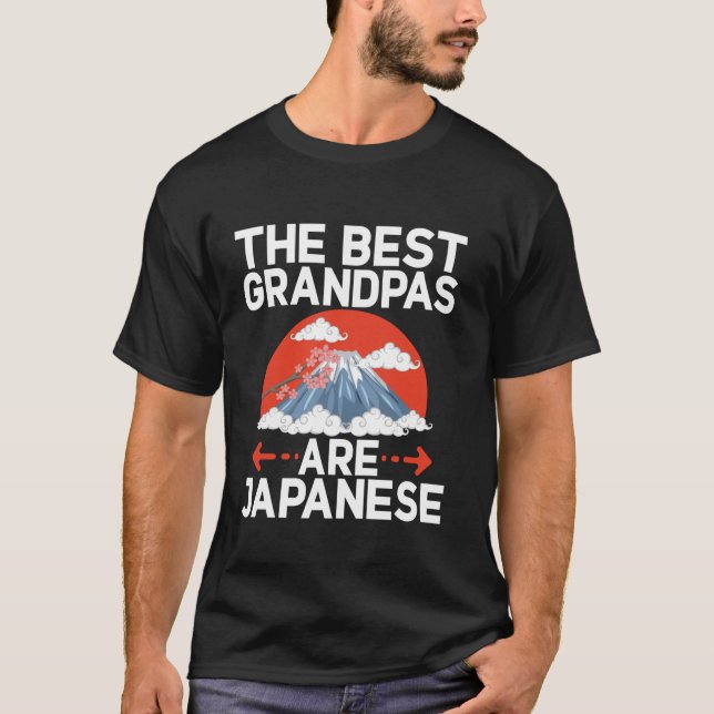 Camiseta Los mejores abuelitos son el abuelo japonés de lar (Anverso)