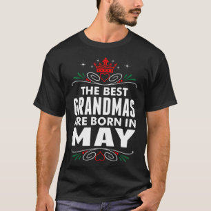 Camiseta Los mejores abuelos nacen en mayo, la radio suena 