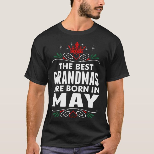 Camiseta Los mejores abuelos nacen en mayo, la radio suena  (Anverso)