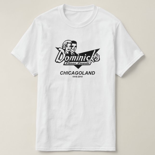 Camiseta Los mejores alimentos de Dominick, Chicago y los s (Diseño del anverso)
