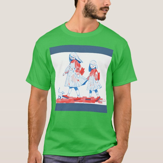 Camiseta Los mejores amigos con retro de perro (Anverso)