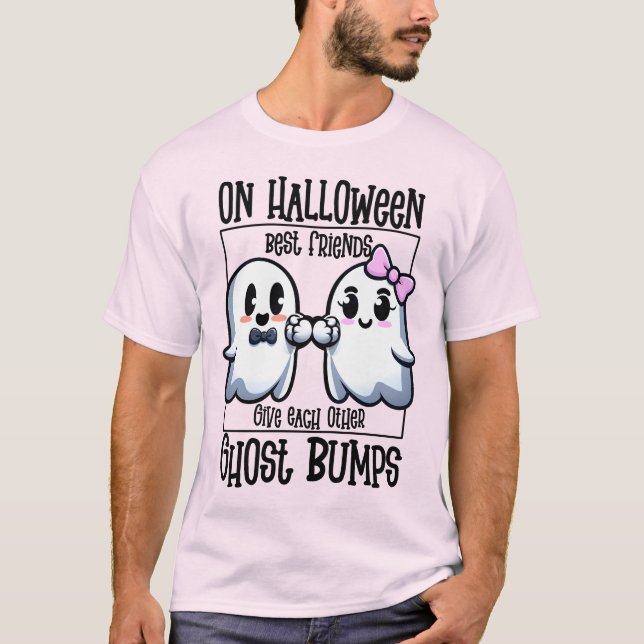 Camiseta Los mejores amigos de Halloween Fantasma Bump (Anverso)