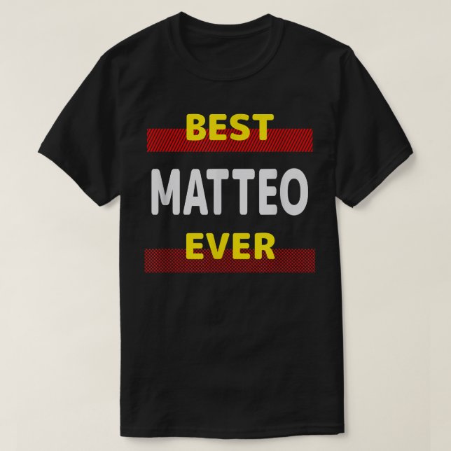 Camiseta Los mejores amigos de Matteo nombran a Buddy Nickn (Diseño del anverso)