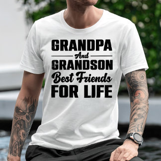 Camiseta Los Mejores Amigos De Vida Del Abuelo Y El Abuelo