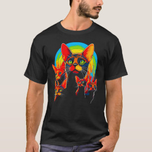 Camiseta Los mejores amigos del gato abysiniano