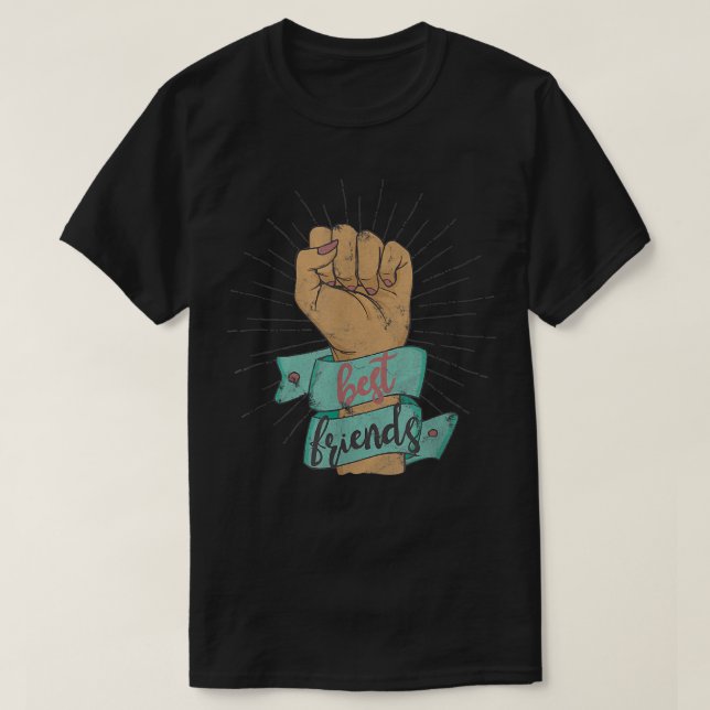 Camiseta Los mejores amigos para las hermanas de BFF dicien (Diseño del anverso)