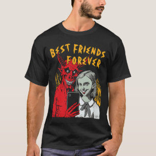 Camiseta Los Mejores Amigos Por Siempre Satanic Selfie Chic
